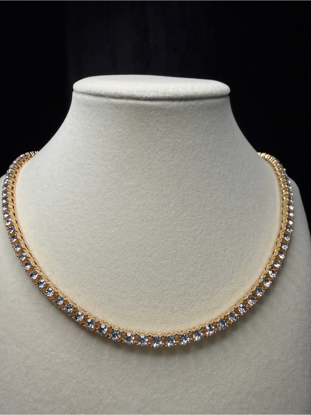 Tennis Necklace 24in 4.3MM AAA CZ Stones 14K Premium Finish w/lock clasp